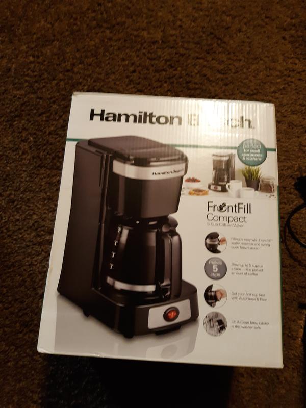 Hamilton Beach Front fill 5 cup coffee maker