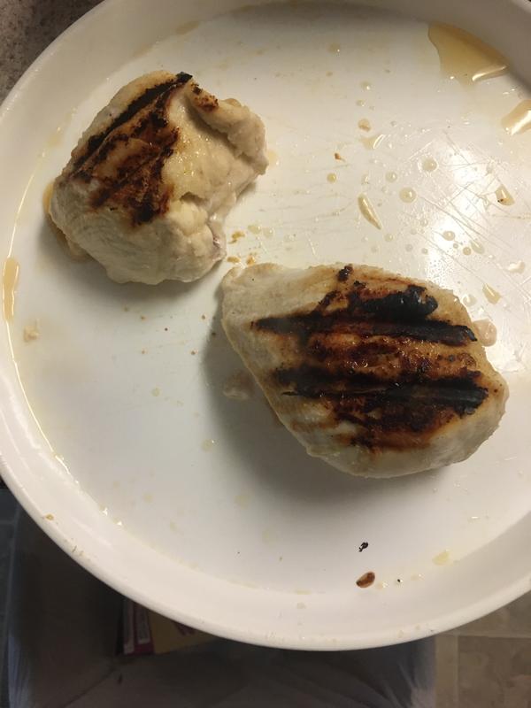 Juicy chicken hot off the grill