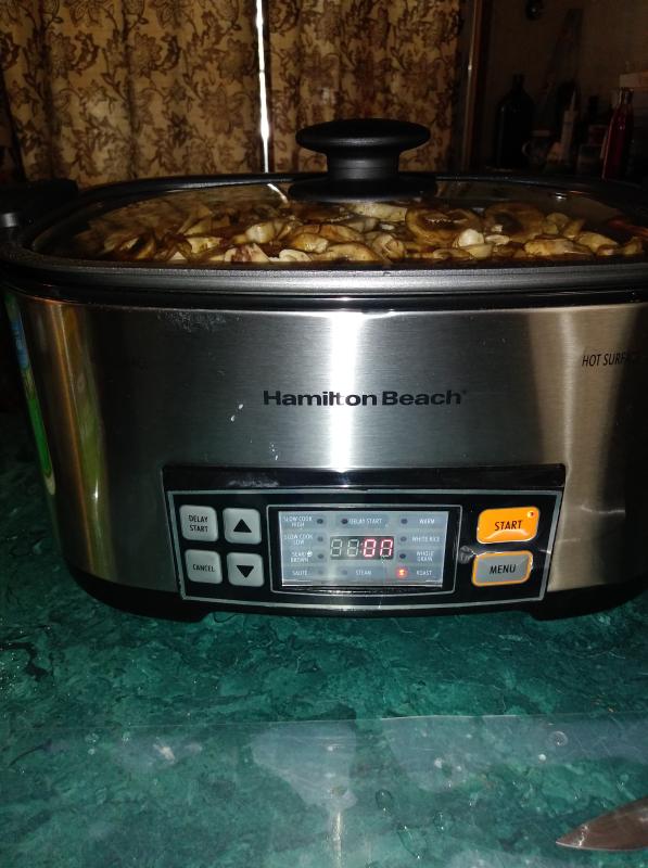 We fit everything we wanted in with the roast!