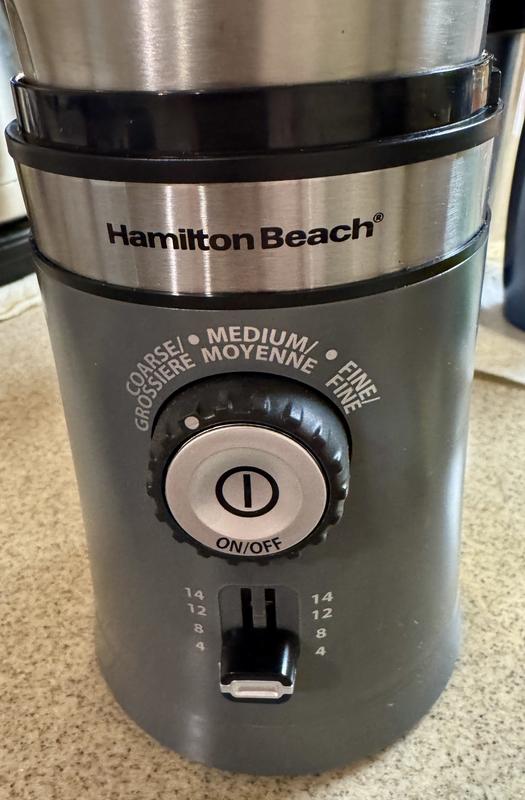 Grind and # of cups settings are simple. Matches my other stainless/black kitchen appliances