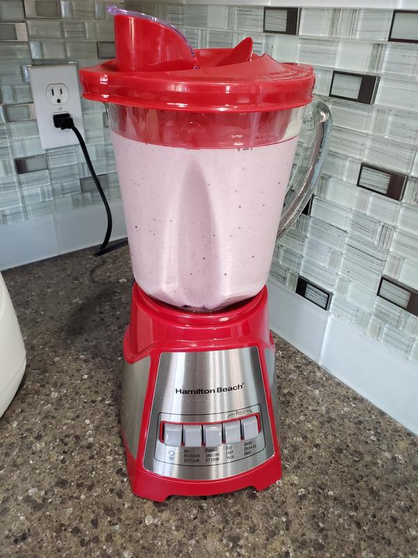 brentwood Brentwood 12 Speed Blender Glass Jar - Red, 1.25L, 350W,  Dishwasher-Safe, ETL Listed in the Blenders department at