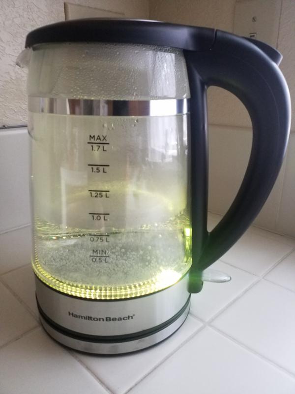 Hamilton Beach Black 4-Cup Corded Electric Kettle with