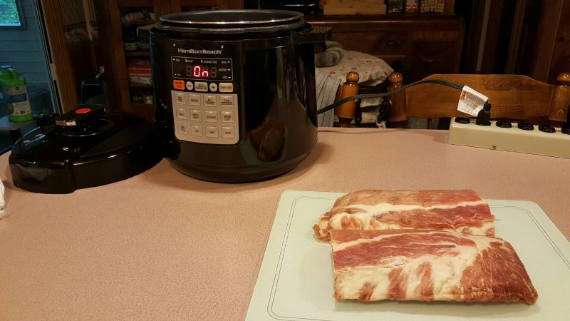 Ribs before cooking