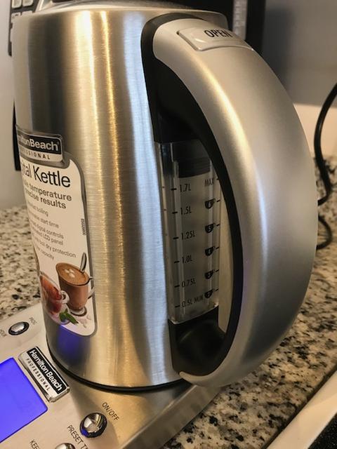 Hamilton Beach Variable Temperature Electric Kettle, Stainless Steel -  41020R