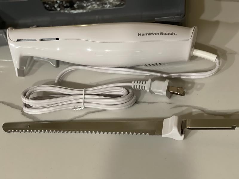 Hamilton Beach 74250R White Electric Knife Set - 120V