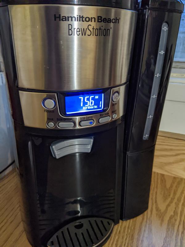 Hamilton Beach (47950) Coffee Maker with 12 Cup Capacity & Internal Storage Coffee  Pot, Brewstation, Black/Stainless Steel MSRP $56.99 Auction