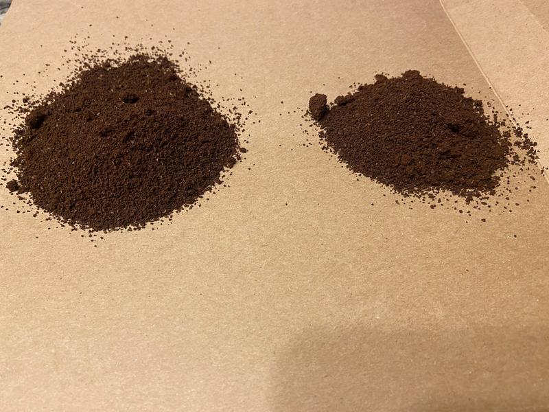 Amount of coffee needed compare