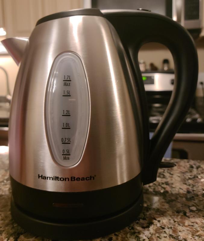Hamilton Beach Commercial 1 liter Stainless Steel Hot Water Kettle - 7 3/4L  x 6W x 8H