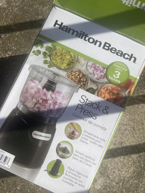 Hamilton Beach Stack & Press 72850 Food Processor & Chopper Review