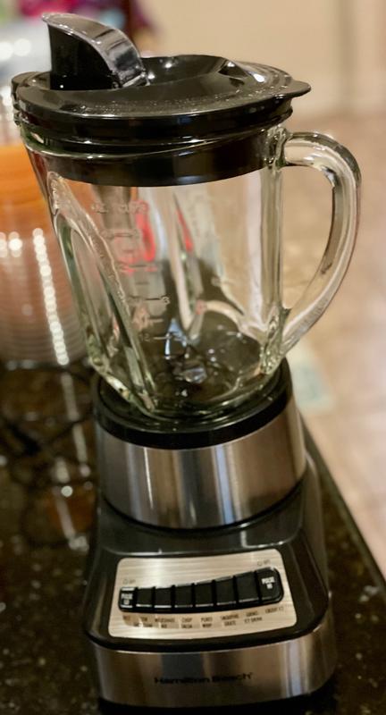 The Hamiltion Beach Wave Crusher Multi Function Blender before my first use.