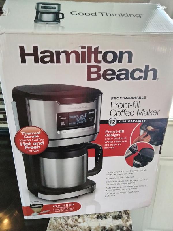 12-Cup Programmable Coffee Maker with Thermal Carafe Hamilton