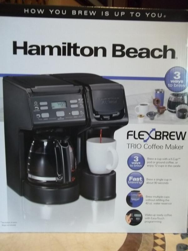 Hamilton Beach Coffee maker - It does many styles of java - see
