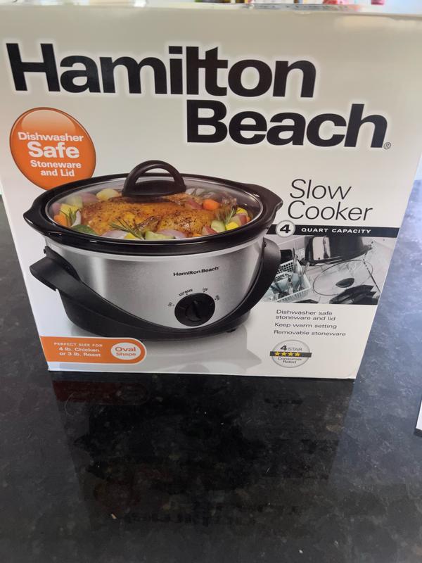  Hamilton Beach 33141 4-Quart Oval Slow Cooker