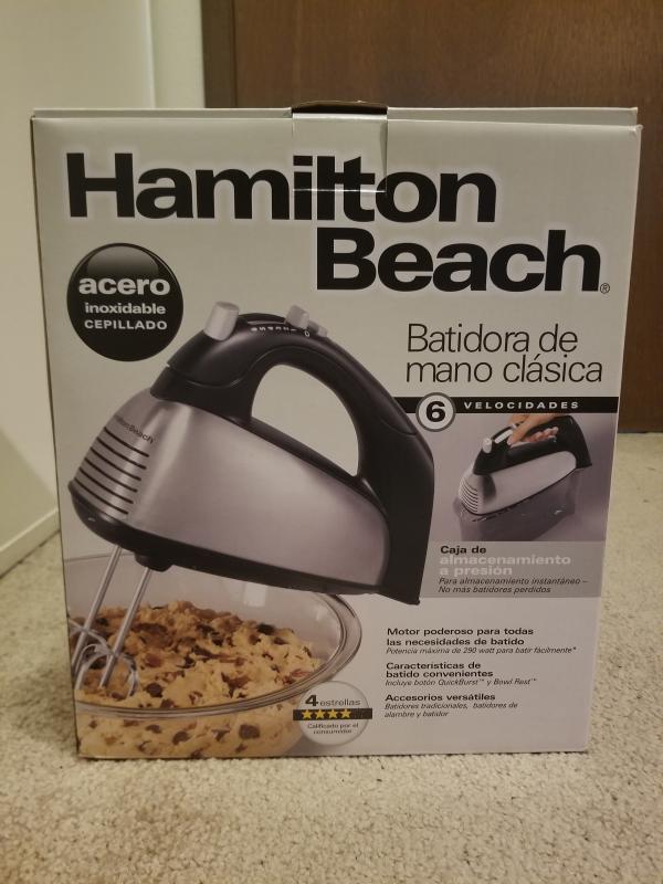 Hamilton Beach 6 Speed Hand Mixer With Snap On Case, Mixers, Furniture &  Appliances