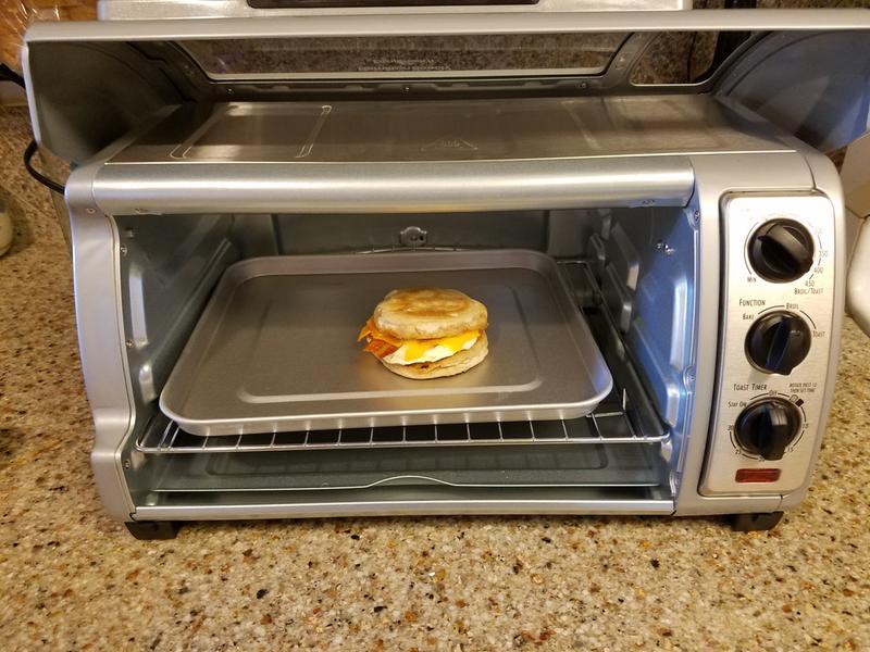 My breakfast sandwich with egg, bacon and cheese!