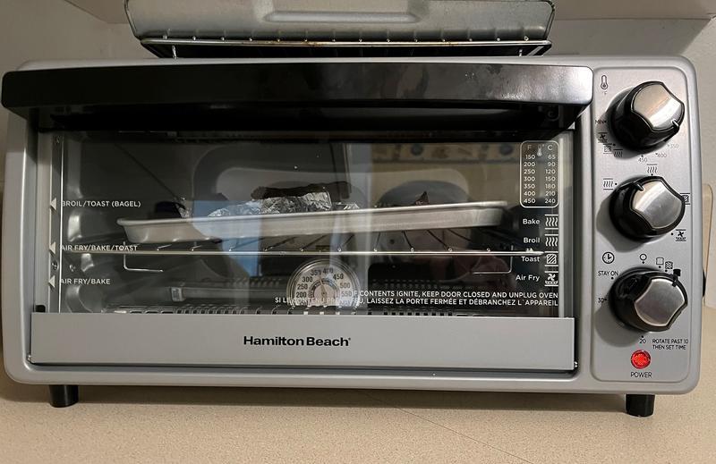 Best Buy: Hamilton Beach Sure-Crisp 6-Slice Air Fryer Toaster Oven  Stainless Steel 31413