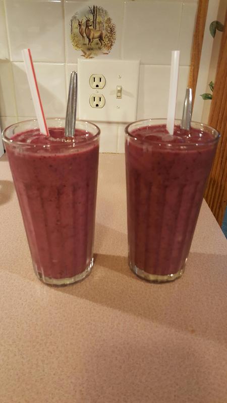 Ready to serve! Filled two large glasses ;-)