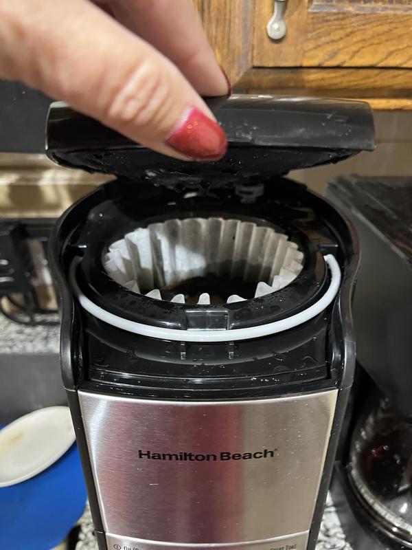 Hamilton Beach 48464 BrewStation Summit Black Single Serving 12 Cup Coffee  Maker with Auto Shut Off