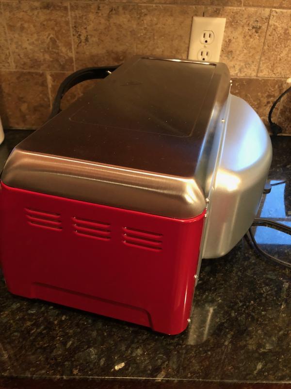 Back of toaster oven