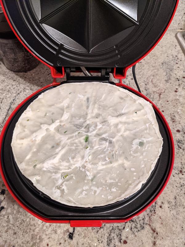 Attempting to heat up a Chinese pancake