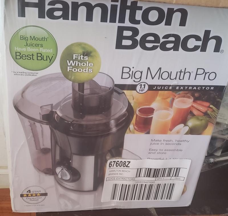 Hamilton Beach Juicer Machine Big Mouth 3 Feed Chute - health and