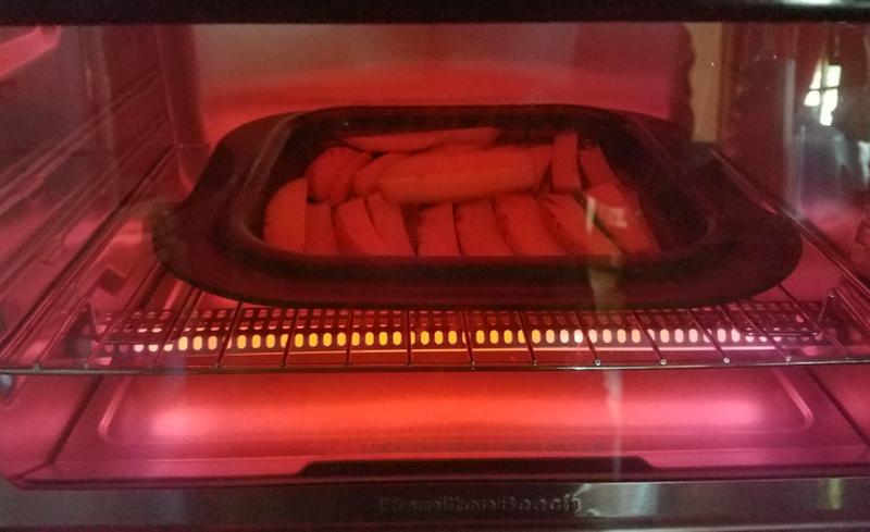 Home-made steak fries in square pan ... perfect size for 2
