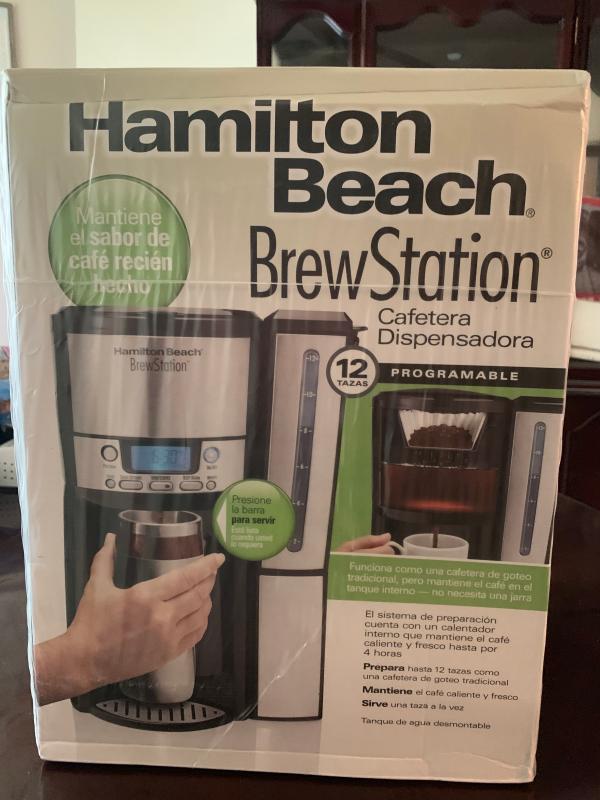 Review Hamilton Beach Brewstation Dispensing Coffee Maker 12 Cup Capacity 