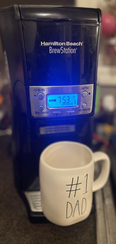 Doesn’t take up a lot of counter space and love the blue light on the product.