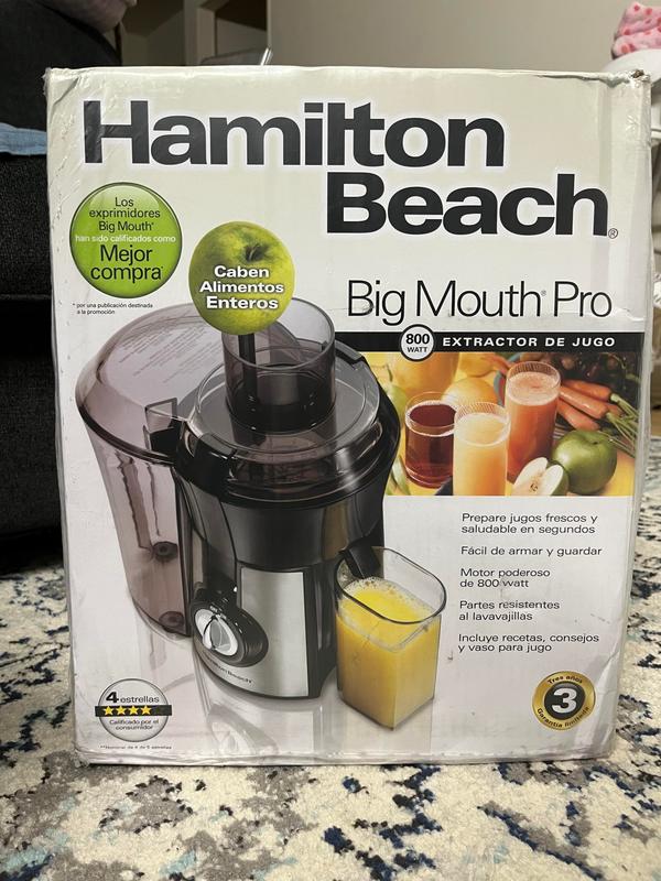 Hamilton Beach Big Mouth PRO Juicer , BPA FREE - 800 WATTS (67608Z