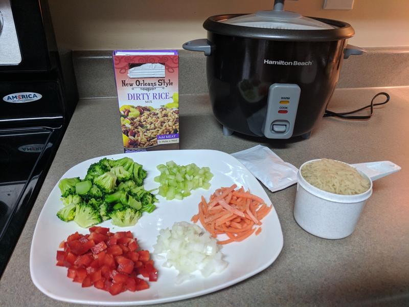 Ingredients for Vegetable Dirty Rice