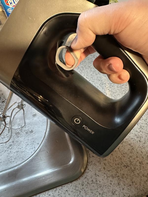 side power button out of the way of accidental ons/offs while using. single pressing, no need to hold.