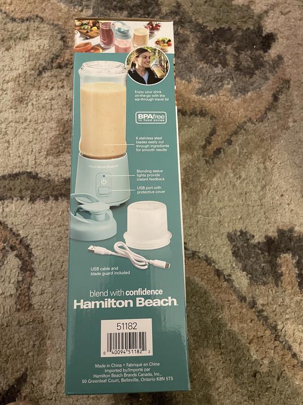 Hamilton Beach 51182 Blend Now Portable Cordless Blender