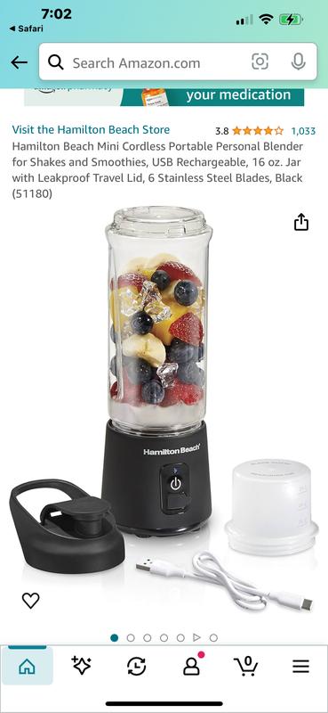 Smoothie Blender Hamilton Beach Personal Blender For Shakes And