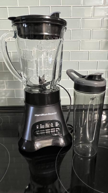 Hamilton Beach Wave Crusher 40-Oz. Blender Black/silver/transparent 58160 -  Best Buy