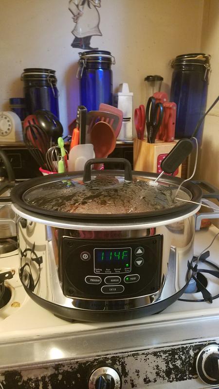 during cooking with the probe in, beautiful appliance