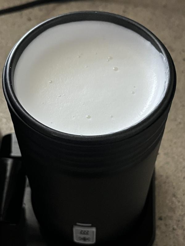 Heated foam while your coffee brews!