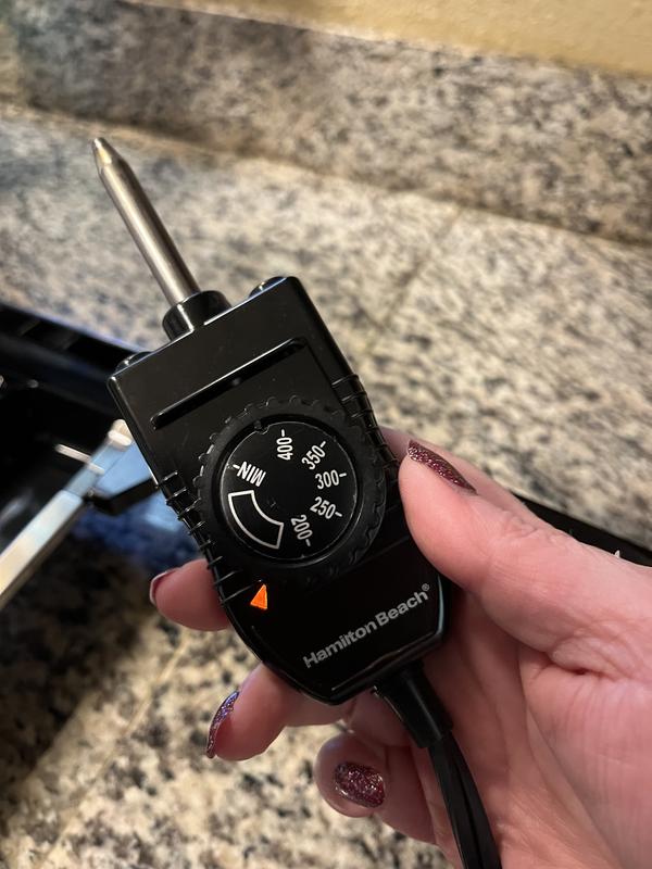 Easy to read plug that heats between 200 to 400°