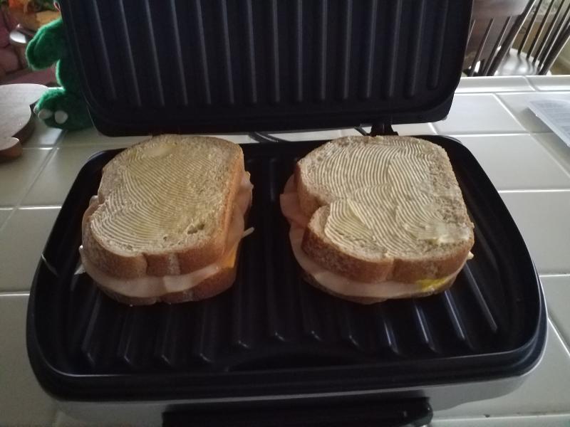 Turkey & Cheese Before Grilling