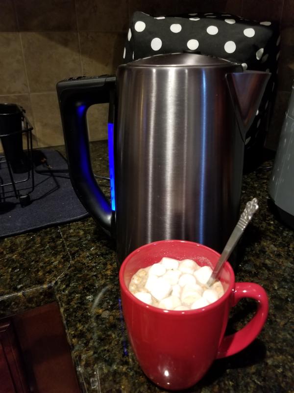 Maiden voyage of instant hot cocoa....perfect!
