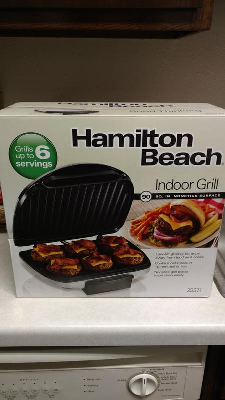 Hamilton beach indoor outlet grill 25371