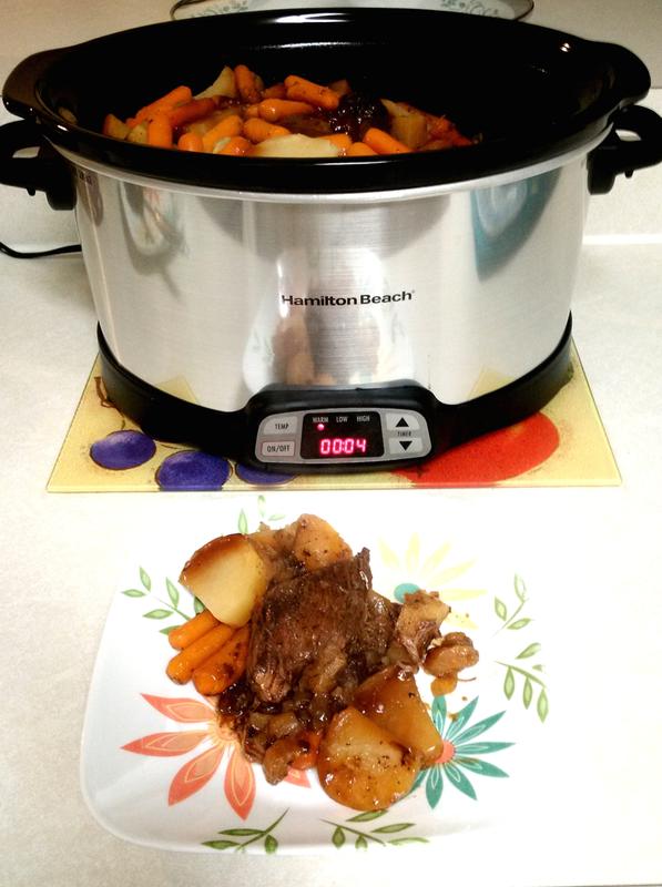 Hamilton Beach 8 Qt. Black Slow Cooker with Temperature Settings