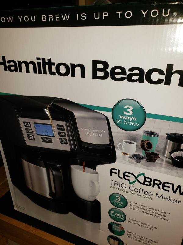 Hamilton Beach FlexBrew Trio 2-Way Coffee Maker, with 19 Bar Pump