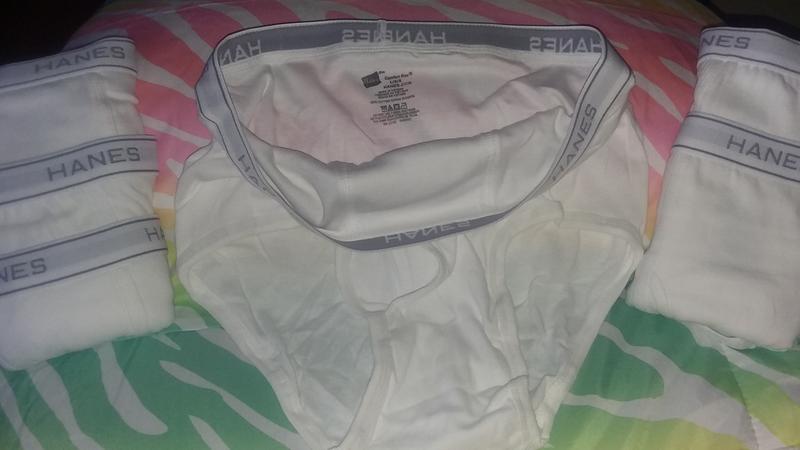 Customer photo for "Love these Hanes Men's Cotton Briefs..."