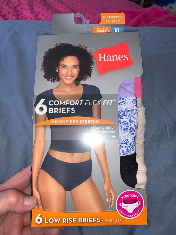 CF49P6 - Hanes Womens Comfort Flex Fit Microfiber Stretch Boyshort 6-Pack