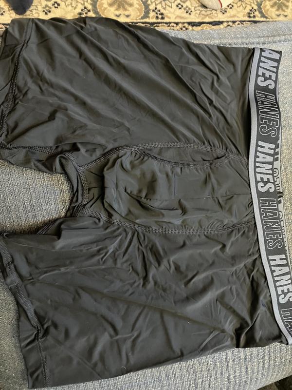 Very thin, nylon-like fabric, but also very comfy.