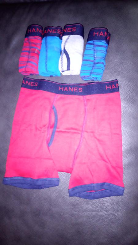 Hanes Boy's 5-Pack ComfortSoft Boxer Brief Underwear - B74SR5-XL
