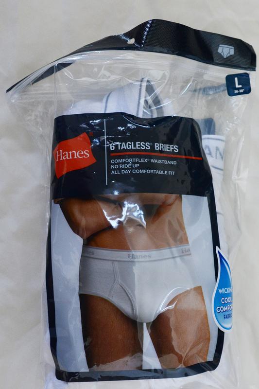 Customer photo for "Hanes White Cotton Tagless Cotton Briefs"