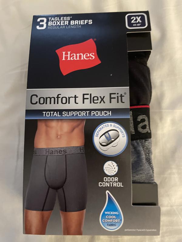 Hanes Men's Comfort Flex Fit Boxer Briefs, Ultra India