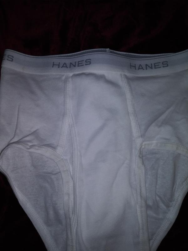 Mens Hanes White Underwear Size Large Tagless RN15763 Lot of 7 Open Box