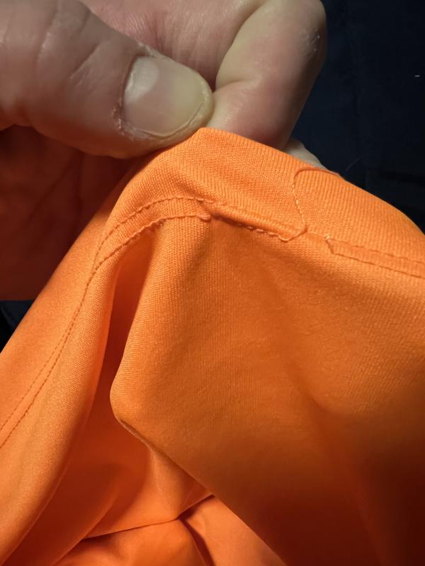 The seams are extremely weak on the shirts i received-2/10 have seam stitching that’s coming apart if not totally apart